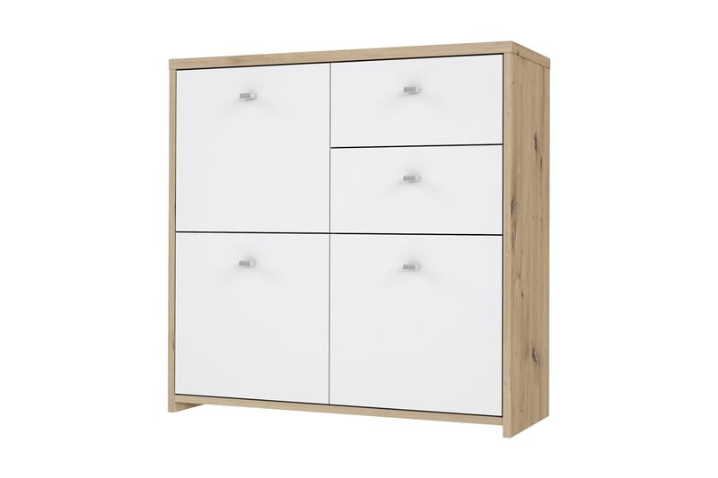 Toledor Sideboard 2 Lådor 74x77 cm - Brun/Vit - Förvaring - Förvaringsmöbler - Sideboard & skänk