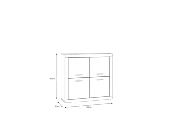 Tolovgrad Sideboard 41x113 cm - Grå/Vit - Förvaring - Förvaringsmöbler - Sideboard & skänk