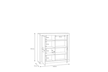 Tolovgrad Sideboard 41x113 cm - Grå/Vit - Förvaring - Förvaringsmöbler - Sideboard & skänk