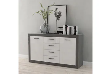 Tolovgrad Sideboard 41x153 cm - Grå/Vit - Förvaring - Förvaringsmöbler - Sideboard & skänk