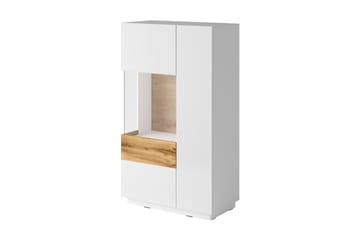 Tomeka Sideboard 80 cm i Trä med Ekutseende - Vit|Beige - Förvaring - Förvaringsmöbler - Sideboard & skänk