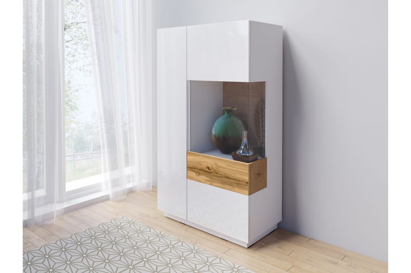 Tomeka Sideboard i Trä - Vit|Transparent|Beige - Förvaring - Förvaringsmöbler - Sideboard & skänk