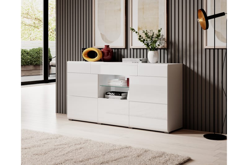 Toreno Sideboard 39x159 cm - Vit - Förvaring - Förvaringsmöbler - Sideboard & skänk