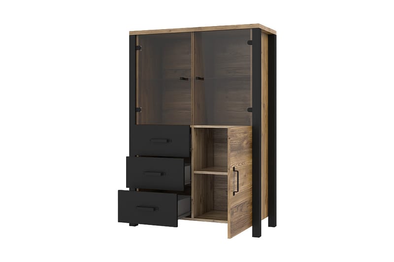 TV-möbelset Dingelvik - Svart|Trä|Natur - Förvaring - Förvaringsmöbler - Sideboard & skänk