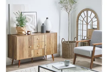 Ulika Skänk 114x40 cm - Ljusbrun - Förvaring - Förvaringsmöbler - Sideboard & skänk