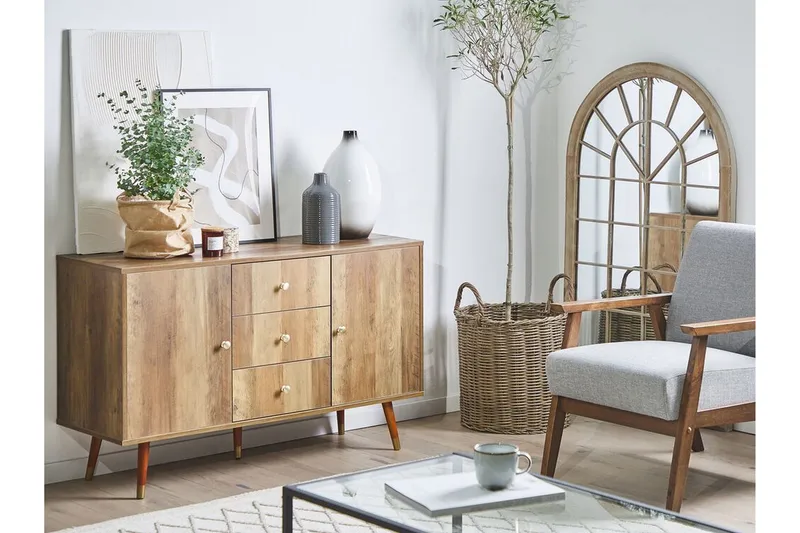 Ulika Skänk 114x40 cm - Ljusbrun - Förvaring - Förvaringsmöbler - Sideboard & skänk