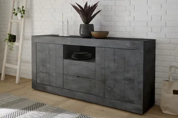 Urbino Skänk 184 cm - Mörkgrå Betong - Förvaring - Förvaringsmöbler - Sideboard & skänk
