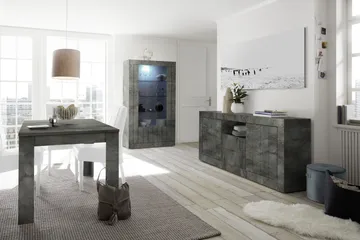 Urbino Skänk 184 cm - Mörkgrå Betong - Förvaring - Förvaringsmöbler - Sideboard & skänk