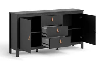Vallvidera Sideboard 38x151 cm - Svart/Natur - Förvaring - Förvaringsmöbler - Sideboard & skänk