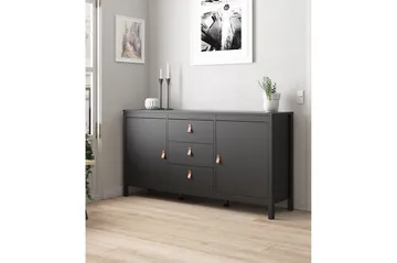 Vallvidera Sideboard 38x151 cm - Svart/Natur - Förvaring - Förvaringsmöbler - Sideboard & skänk