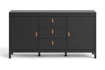 Vallvidera Sideboard 38x151 cm - Svart/Natur - Förvaring - Förvaringsmöbler - Sideboard & skänk