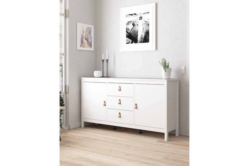 Vallvidera Sideboard 38x151 cm - Vit/Natur - Förvaring - Förvaringsmöbler - Sideboard & skänk
