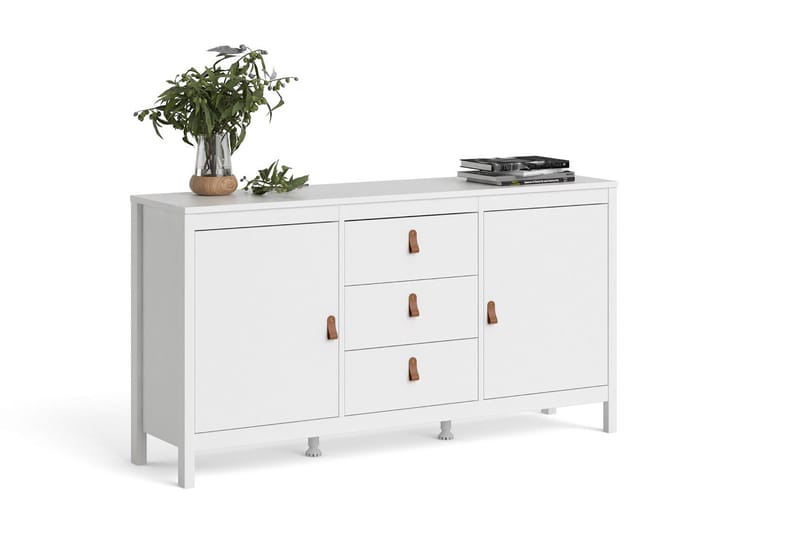 Vallvidera Sideboard 38x151 cm - Vit/Natur - Förvaring - Förvaringsmöbler - Sideboard & skänk