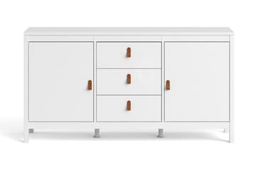 Vallvidera Sideboard 38x151 cm - Vit/Natur - Förvaring - Förvaringsmöbler - Sideboard & skänk
