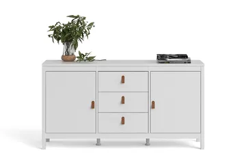 Vallvidera Sideboard 38x151 cm - Vit/Natur - Förvaring - Förvaringsmöbler - Sideboard & skänk