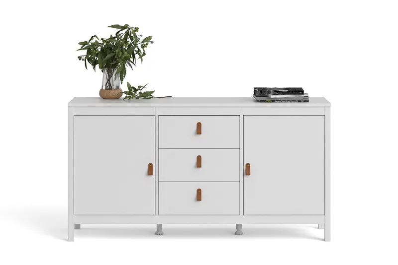 Vallvidera Sideboard 38x151 cm - Vit/Natur - Förvaring - Förvaringsmöbler - Sideboard & skänk