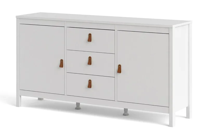 Vallvidera Sideboard 38x151 cm - Vit/Natur - Förvaring - Förvaringsmöbler - Sideboard & skänk
