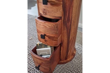 Willowdale Sideboard 35 cm 4 Lådor Runt - Brun - Förvaring - Förvaringsmöbler - Sideboard & skänk