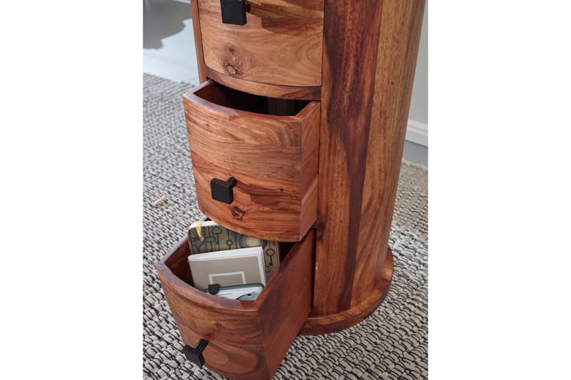 Willowdale Sideboard 35 cm 4 Lådor Runt - Brun - Förvaring - Förvaringsmöbler - Sideboard & skänk