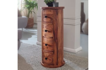 Willowdale Sideboard 35 cm 4 Lådor Runt - Brun - Förvaring - Förvaringsmöbler - Sideboard & skänk
