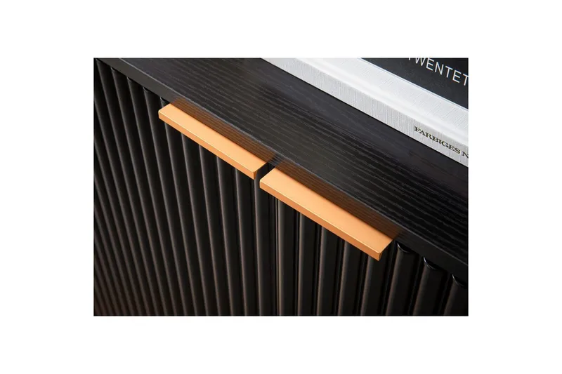 Sideboard Wohnling Folierad spånskiva ekoptik 150 cm 4 dörrar modern - Möbler - Bord & matgrupp - Avlastningsbord & sidobord - Konsolbord & hallbord