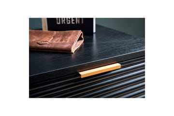 Sideboard Wohnling Folierad spånskiva ekoptik 77 cm 2 dörrar 2 lådor förvaringsutrymme modern - Möbler - Bord & matgrupp - Avlastningsbord & sidobord - Lampbord & sidobord