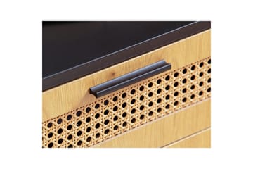 Sideboard Wohnling Melaminbelagd MDF 80 cm 2 dörrar 2 lådor med wienerflätning modern - Möbler - Bord & matgrupp - Avlastningsbord & sidobord - Lampbord & sidobord