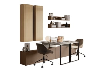 Sigmana Möbelset För Vardagsrum - Ljusgrå/Beige - Förvaring - Förvaringsmöbler - Möbelset för vardagsrum