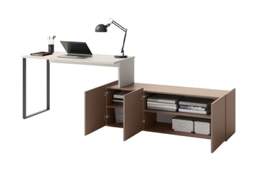 Sigmana Möbelset För Vardagsrum - Ljusgrå/Brun/Beige - Förvaring - Förvaringsmöbler - Möbelset för vardagsrum