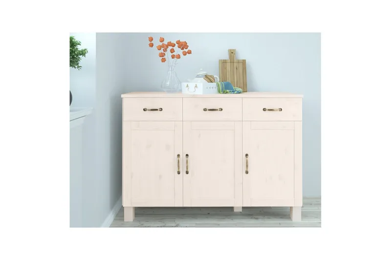 Skänk Alby 125x38x85 cm, Vit - 125x38x85 cm, Vit - Förvaring - Förvaringsmöbler - Sideboard & skänk