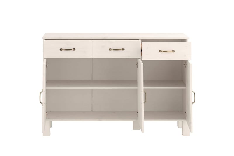 Skänk Alby 125x38x85 cm, Vit - 125x38x85 cm, Vit - Förvaring - Förvaringsmöbler - Sideboard & skänk