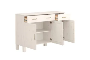 Skänk Alby 125x38x85 cm, Vit - 125x38x85 cm, Vit - Förvaring - Förvaringsmöbler - Sideboard & skänk