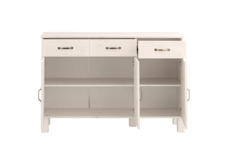 Skänk Alby 125x38x85 cm, Vit - 125x38x85 cm, Vit - Förvaring - Förvaringsmöbler - Sideboard & skänk