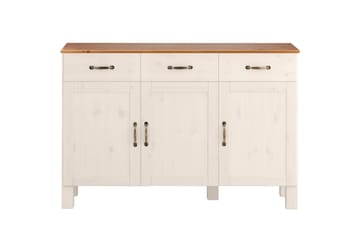 Skänk Alby 125x38x85 cm, Vit/Honung - 125x38x85 cm, Vit/Honung - Förvaring - Förvaringsmöbler - Sideboard & skänk