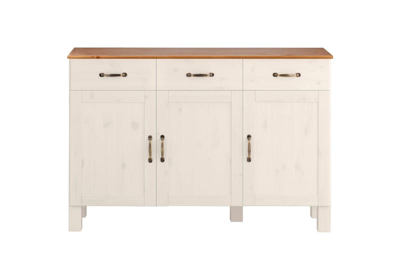 Skänk Alby 125x38x85 cm, Vit/Honung - 125x38x85 cm, Vit/Honung - Förvaring - Förvaringsmöbler - Sideboard & skänk