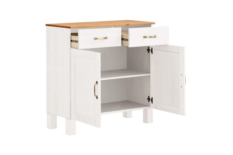 Skänk Alby 85x38x85 cm, Vit/Honung - 85x38x85 cm, Vit/Honung - Förvaring - Förvaringsmöbler - Sideboard & skänk