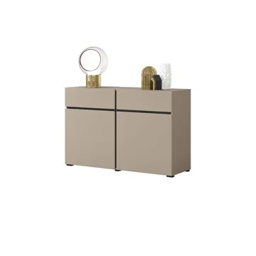 Skänk Cross 2 dörrar med 2 lådor - Congo - Svart - Förvaring - Förvaringsmöbler - Sideboard & skänk