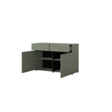 Skänk Cross 2 dörrar med 2 lådor - Grön - Svart - Förvaring - Förvaringsmöbler - Sideboard & skänk