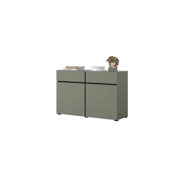 Skänk Cross 2 dörrar med 2 lådor - Grön - Svart - Förvaring - Förvaringsmöbler - Sideboard & skänk