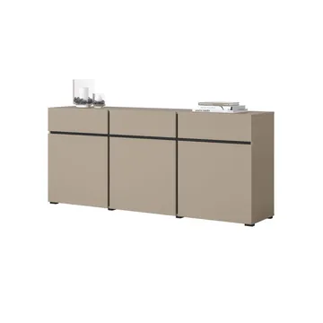 Skänk Cross 3 dörrar med 3 lådor - Congo - Svart - Förvaring - Förvaringsmöbler - Sideboard & skänk
