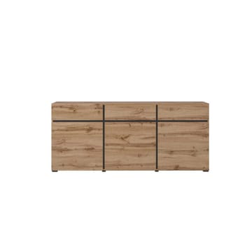 Skänk Cross 3 dörrar med 3 lådor - Wotan Ek - Svart - Förvaring - Förvaringsmöbler - Sideboard & skänk
