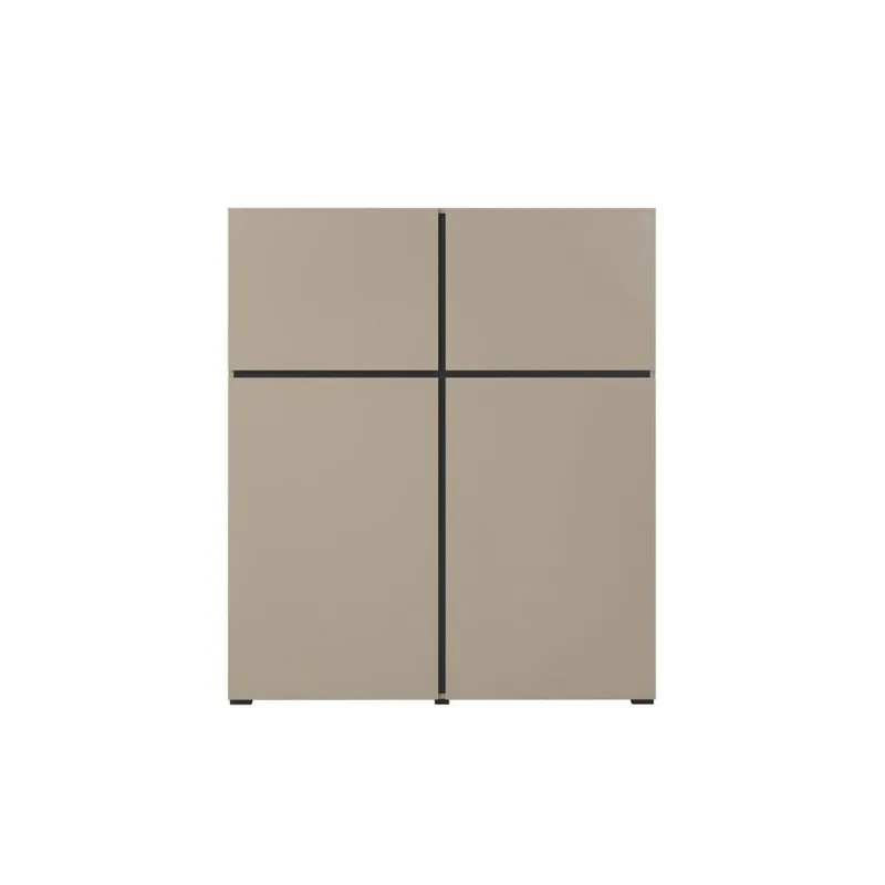 Skänk Cross 4 dörrar - Congo - Svart - Förvaring - Förvaringsmöbler - Sideboard & skänk