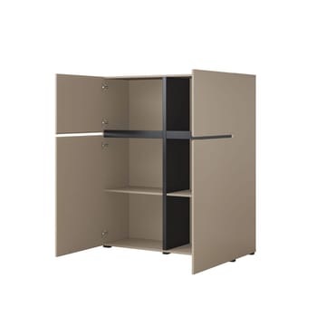 Skänk Cross 4 dörrar - Congo - Svart - Förvaring - Förvaringsmöbler - Sideboard & skänk