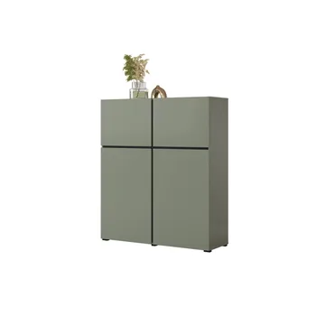 Skänk Cross 4 dörrar - Grön - Svart - Förvaring - Förvaringsmöbler - Sideboard & skänk