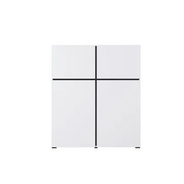 Skänk Cross 4 dörrar - Vit - Svart - Förvaring - Förvaringsmöbler - Sideboard & skänk