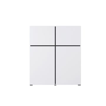 Skänk Cross 4 dörrar - Vit - Svart - Förvaring - Förvaringsmöbler - Sideboard & skänk