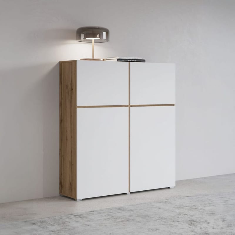 Skänk Cross 4 dörrar - Vit - Förvaring - Förvaringsmöbler - Sideboard & skänk