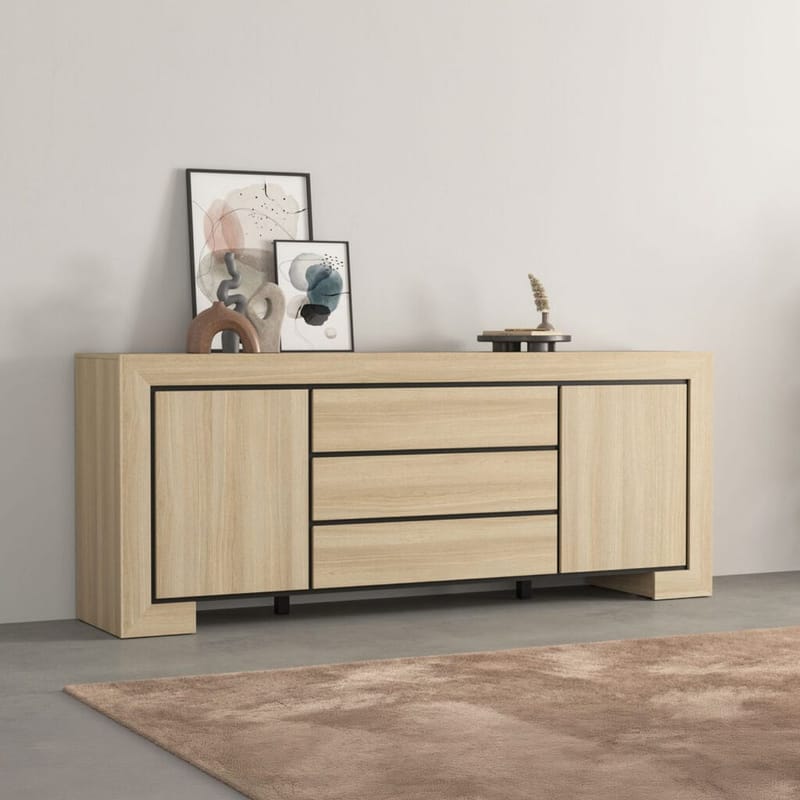 Skänk Cuba II 2 Dörrar med 3 Lådor - Förvaring - Förvaringsmöbler - Sideboard & skänk