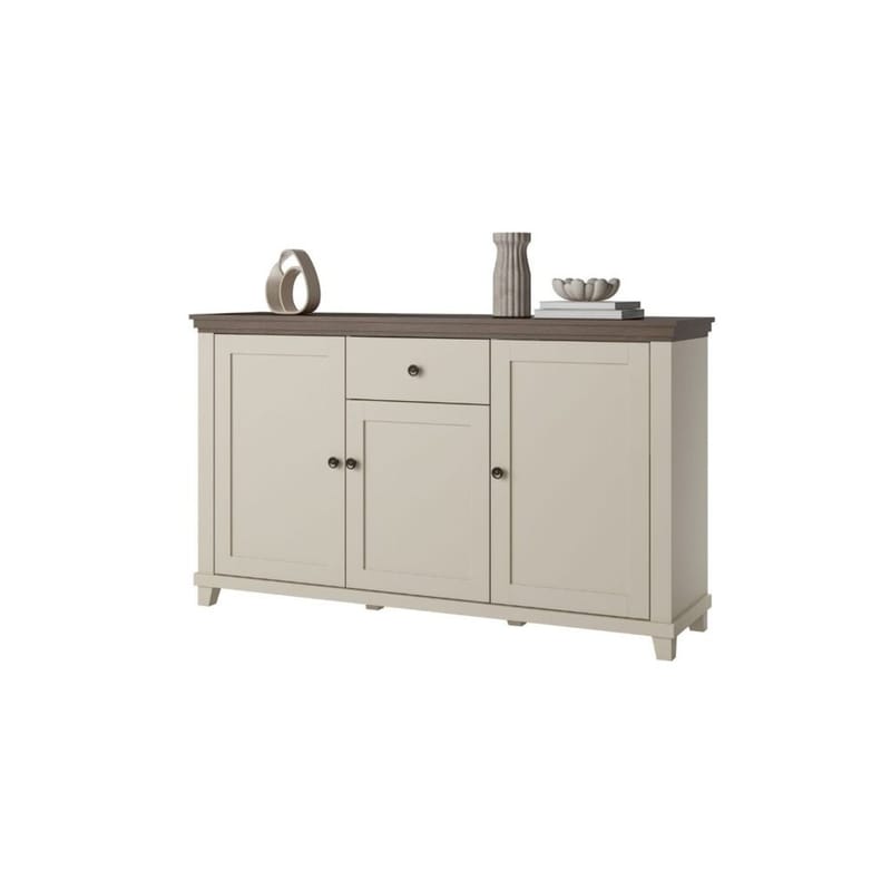 Skänk Evora 3 dörrar 1 låda - Ljus Beige - Förvaring - Förvaringsmöbler - Sideboard & skänk