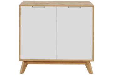 Skänk Ezra 80x40x75 cm, Wotan-ek/Vit - 80x40x75 cm, Wotan-ek/Vit - Förvaring - Förvaringsmöbler - Sideboard & skänk